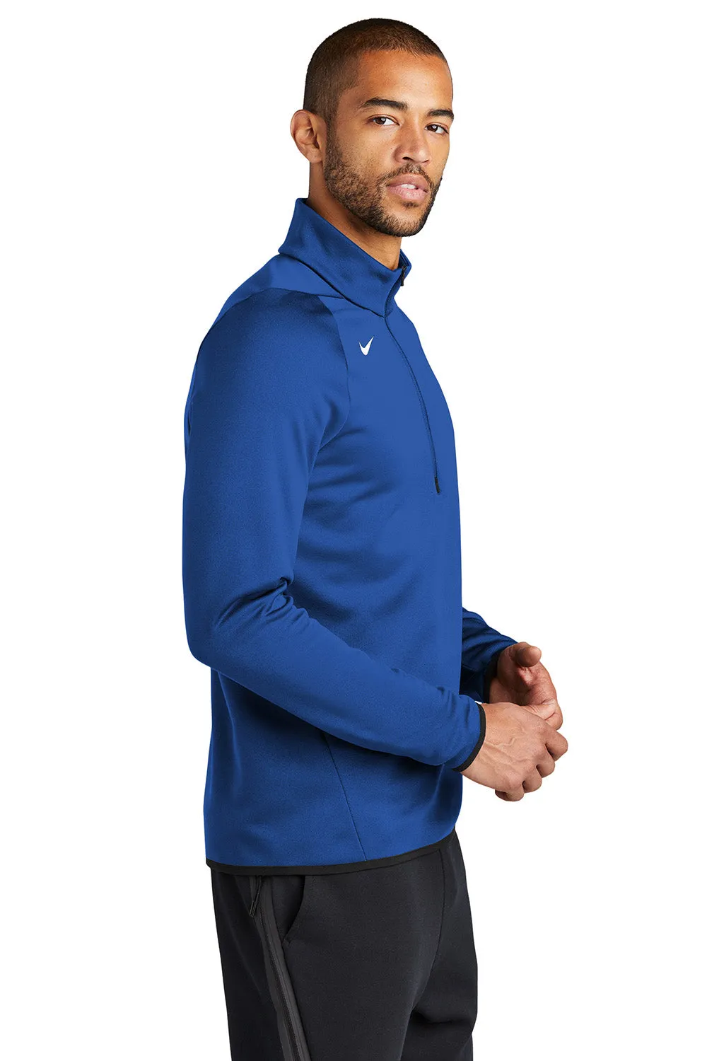 Nike Herren Therma-Fit Feuchtigkeitstransport Fleece 1/4 Zip Sweatshirt - Team Royal Blau