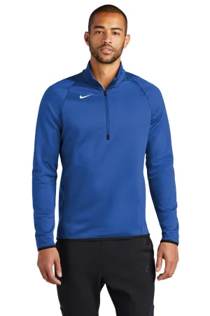 Nike Herren Therma-Fit Feuchtigkeitstransport Fleece 1/4 Zip Sweatshirt - Team Royal Blau