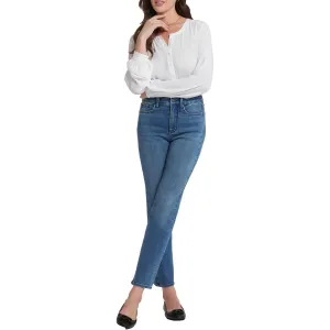 NYDJ Womens Callie Tummy Slimming Denim Straight Leg Jeans