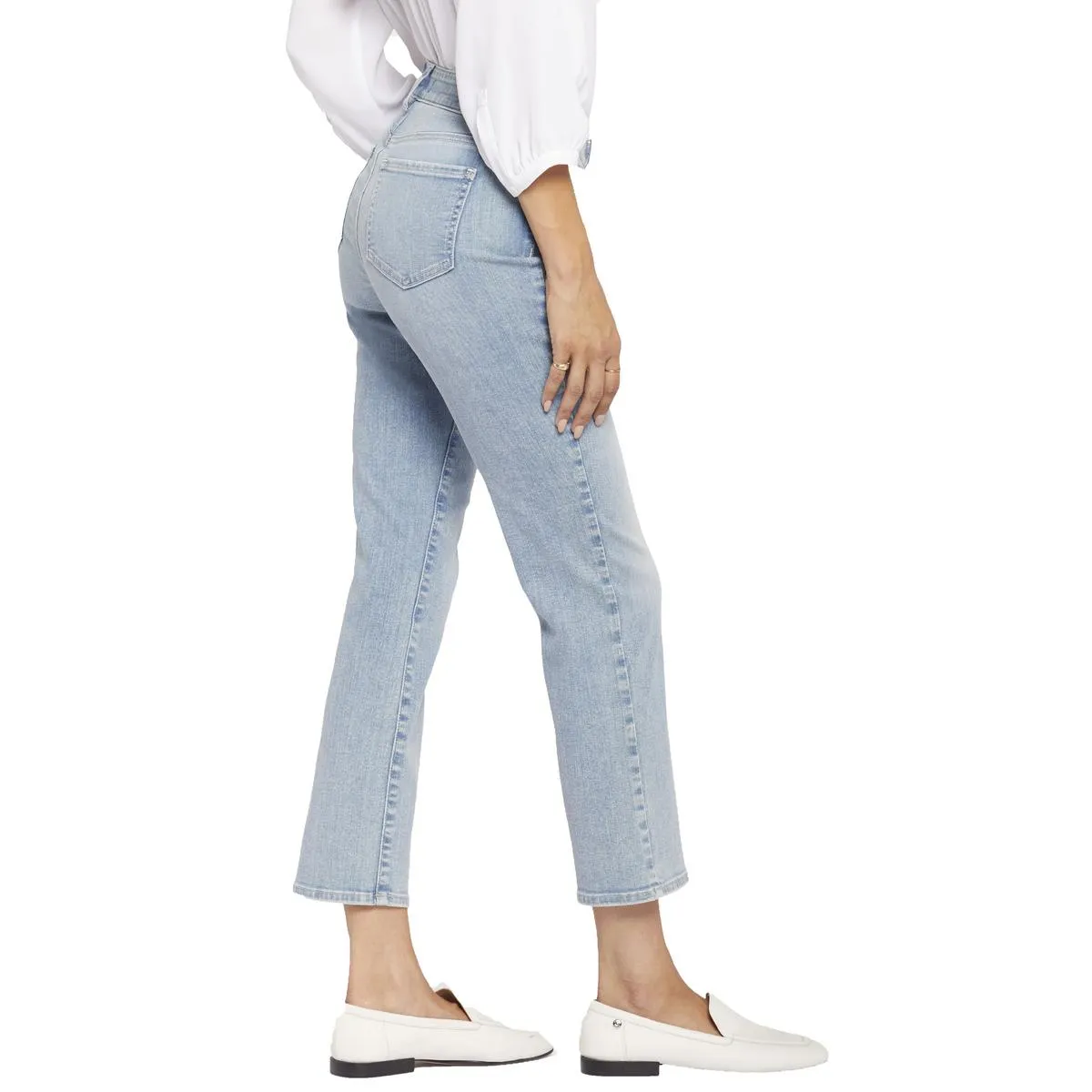 NYDJ Damen Marilyn Mid-Rise Straight Leg Jeans mit Knöchellänge