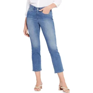 NYDJ Womens Marilyn Mid-Rise Ankle Straight Leg Jeans