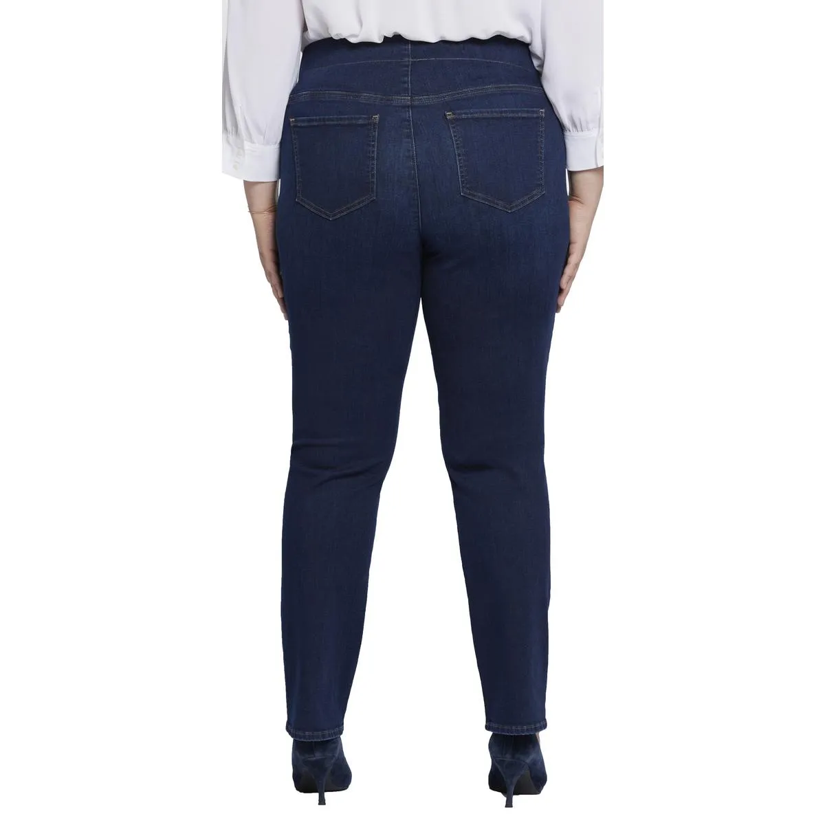 NYDJ Damen Plus Bailey Schlankmachende Denim Jeans mit geradem Bein