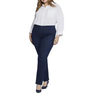 NYDJ Womens Plus Bailey Tummy Slimming Denim Straight Leg Jeans