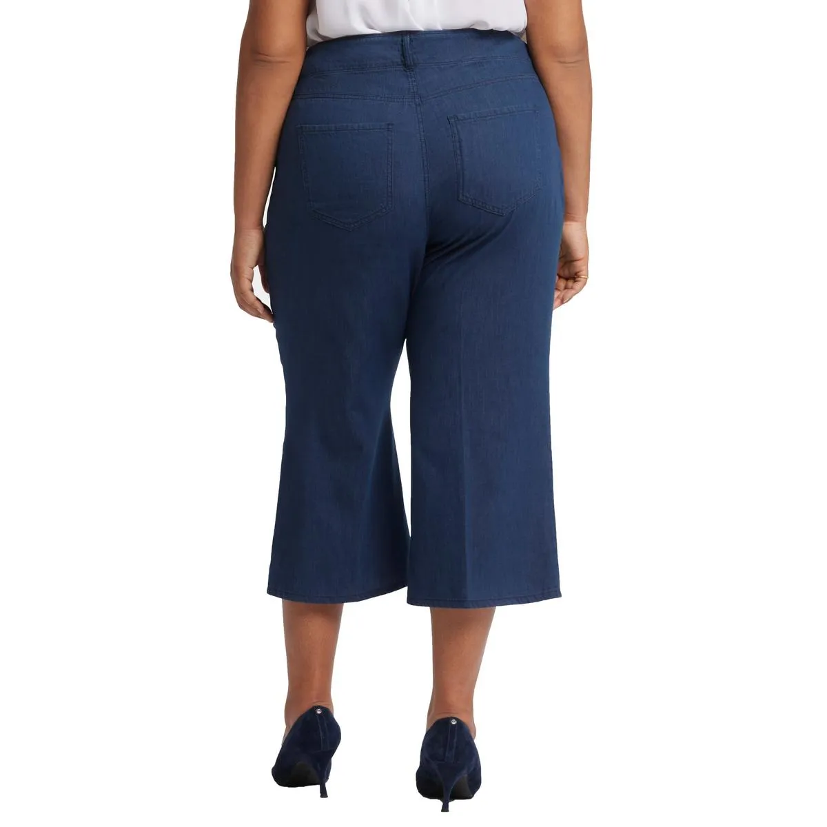 NYDJ Damen Plus Brigitte Denim-Caprihose mit Taschen