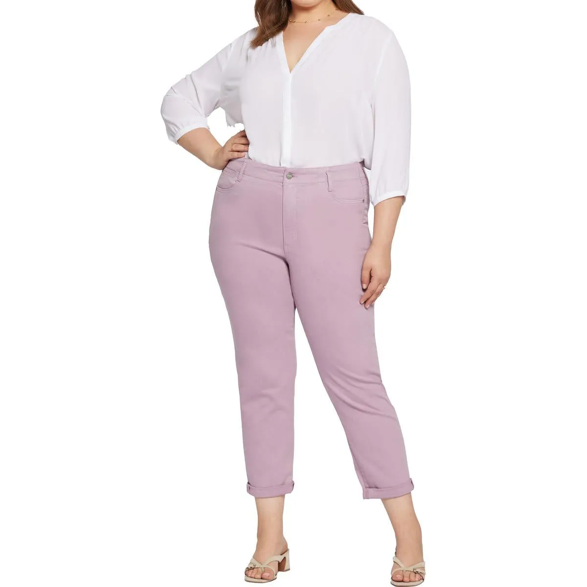 NYDJ Damen Plus Margot Stretch Denim Knöcheljeans