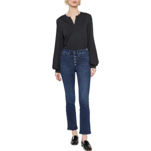 NYDJ Womens Stretch Denim Straight Leg Jeans
