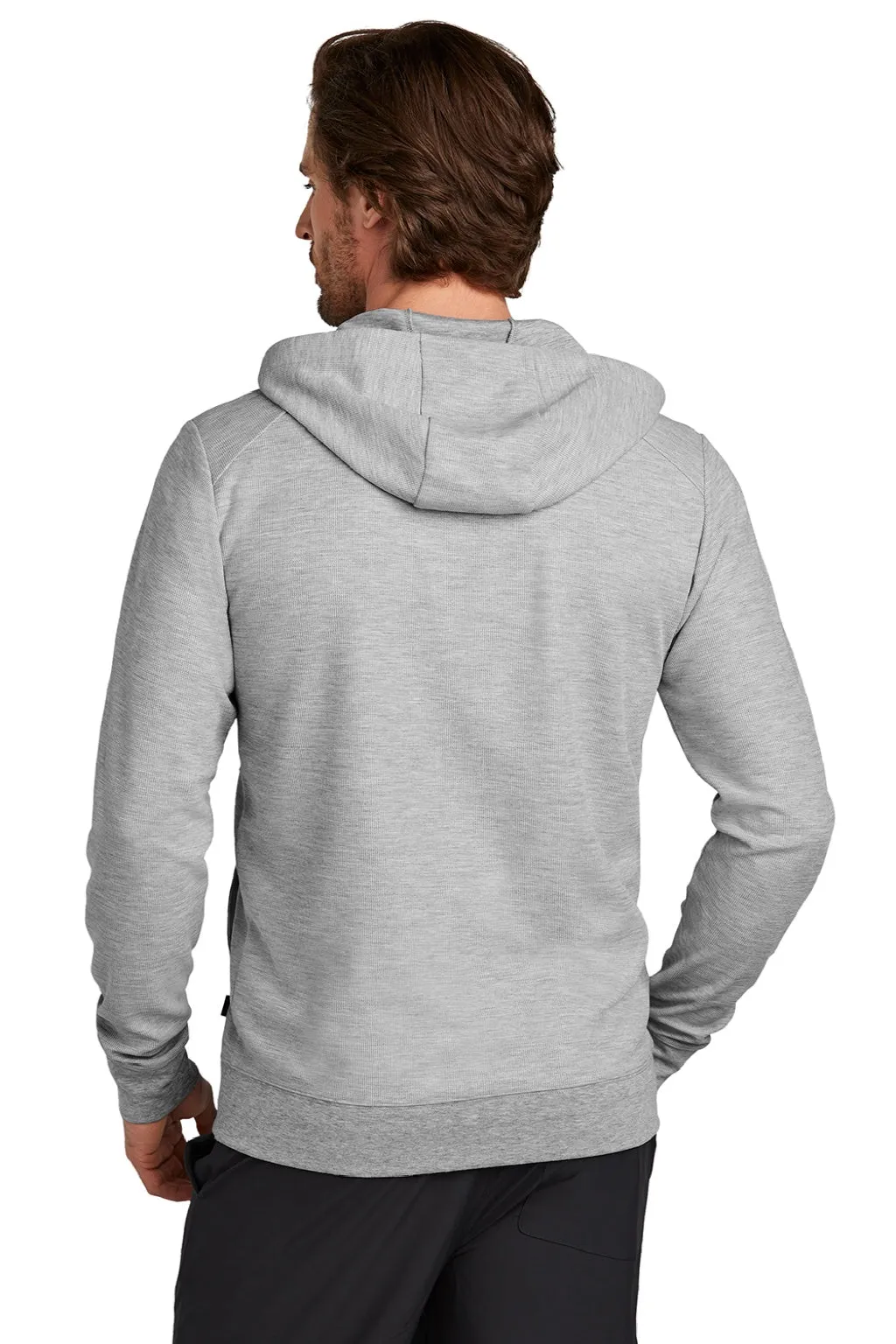 Ogio Herren Revive Kapuzenpullover mit Reißverschluss und Taschen - Heather Hellgrau