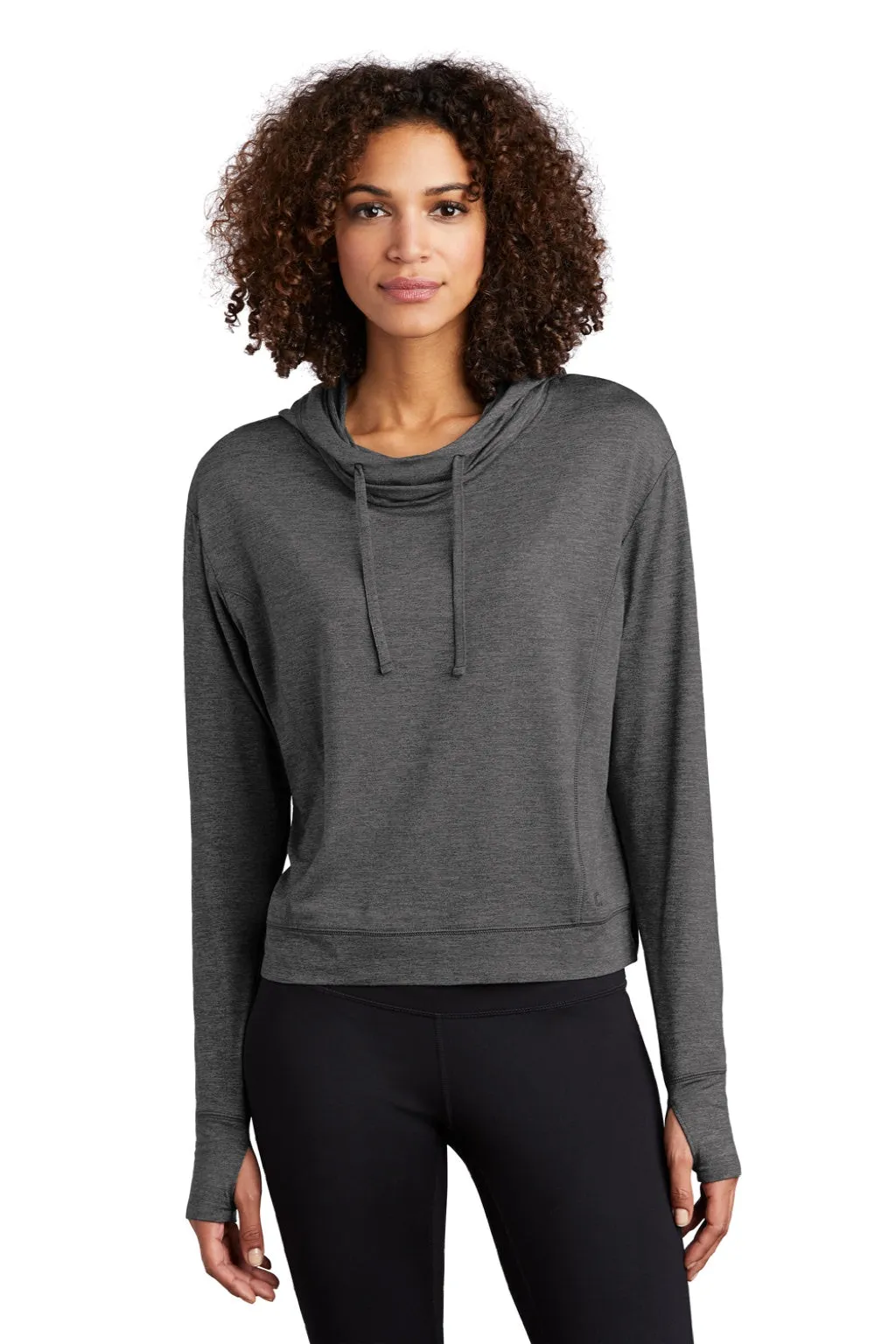Ogio Damen Endurance Force Feuchtigkeitstransportierende Kapuzenpullover Hoodie - Heather Gear Grau