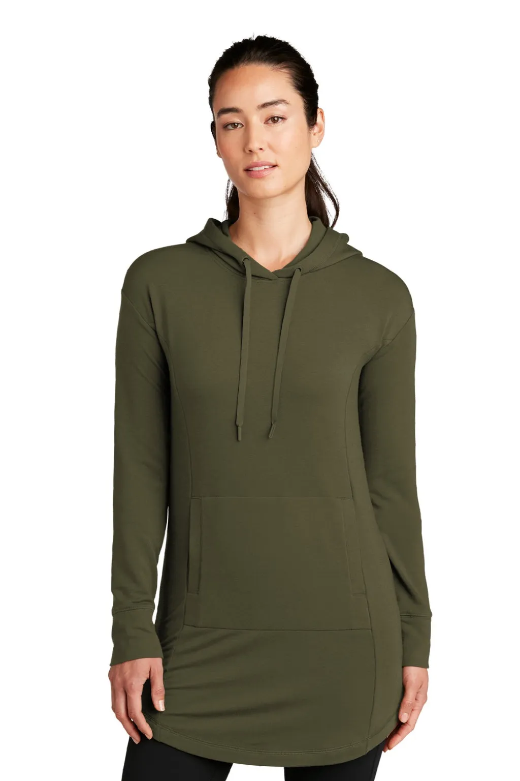 Ogio Damen Luuma Flex Kapuzenpullover mit Taschen - Dunkles Olivgrün
