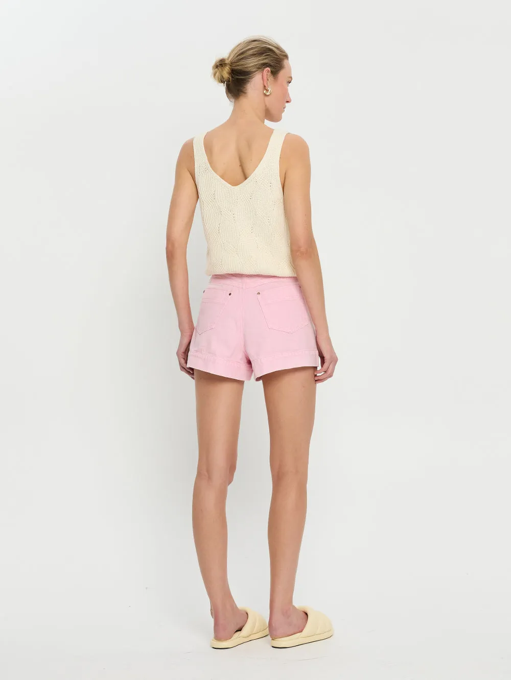 Paloma Denim Short - Pink