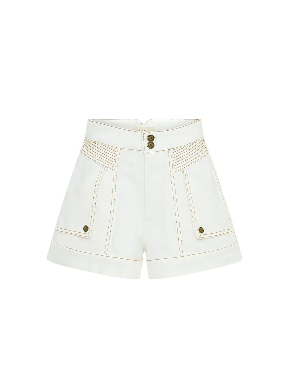 Paloma Denim Short - Weiß