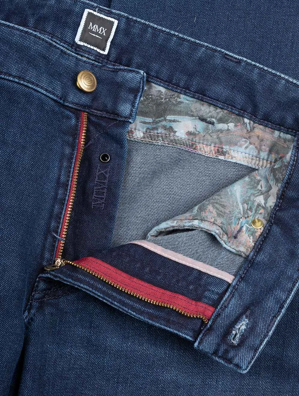 Phoenix Ultra Dehnbare Fünf-Taschen-Jeans Blau