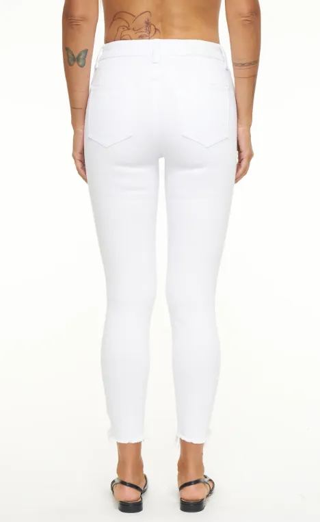 Pistola Audrey Mid Rise Skinny Crop - Muschel Vintage