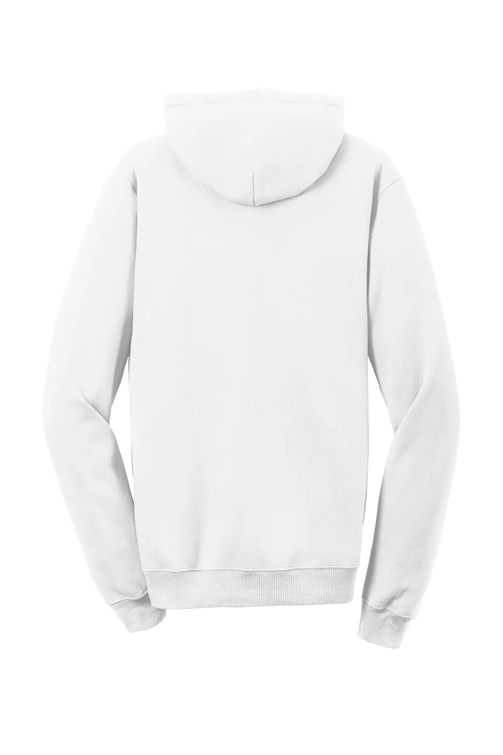 Port & Company Herren Beach Wash Fleece Kapuzenpullover Hoodie mit Kangaroo-Tasche - Weiß