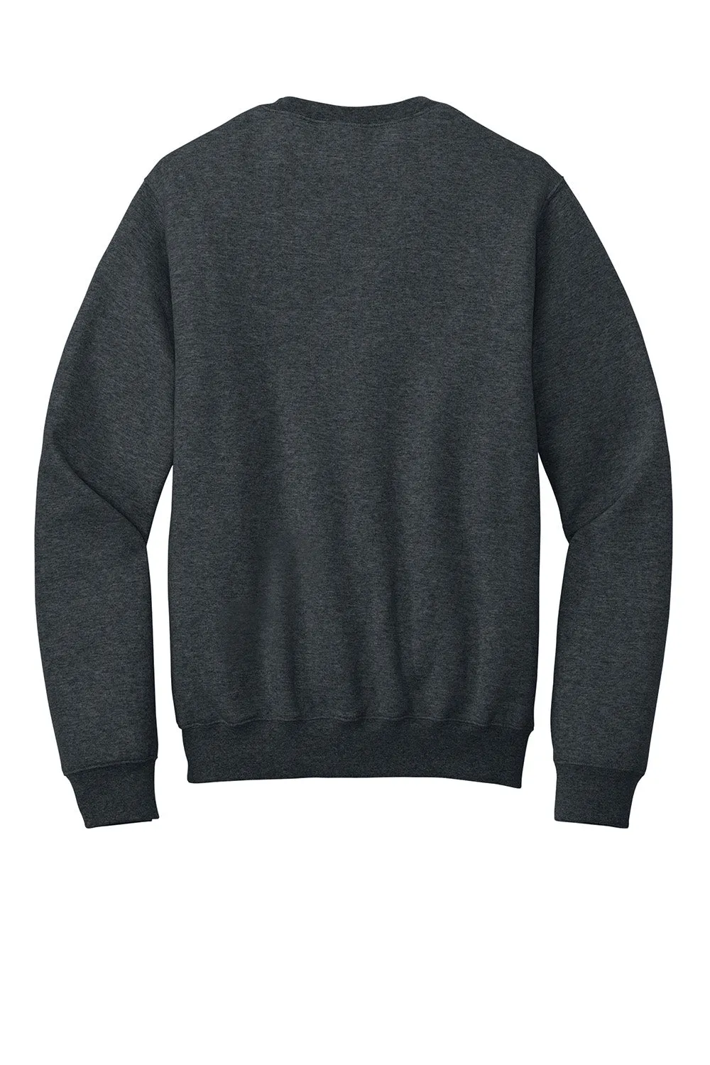 Port & Company Herren Core Fleece Crewneck Sweatshirt mit Beuteltasche - Heather Dunkelgrau