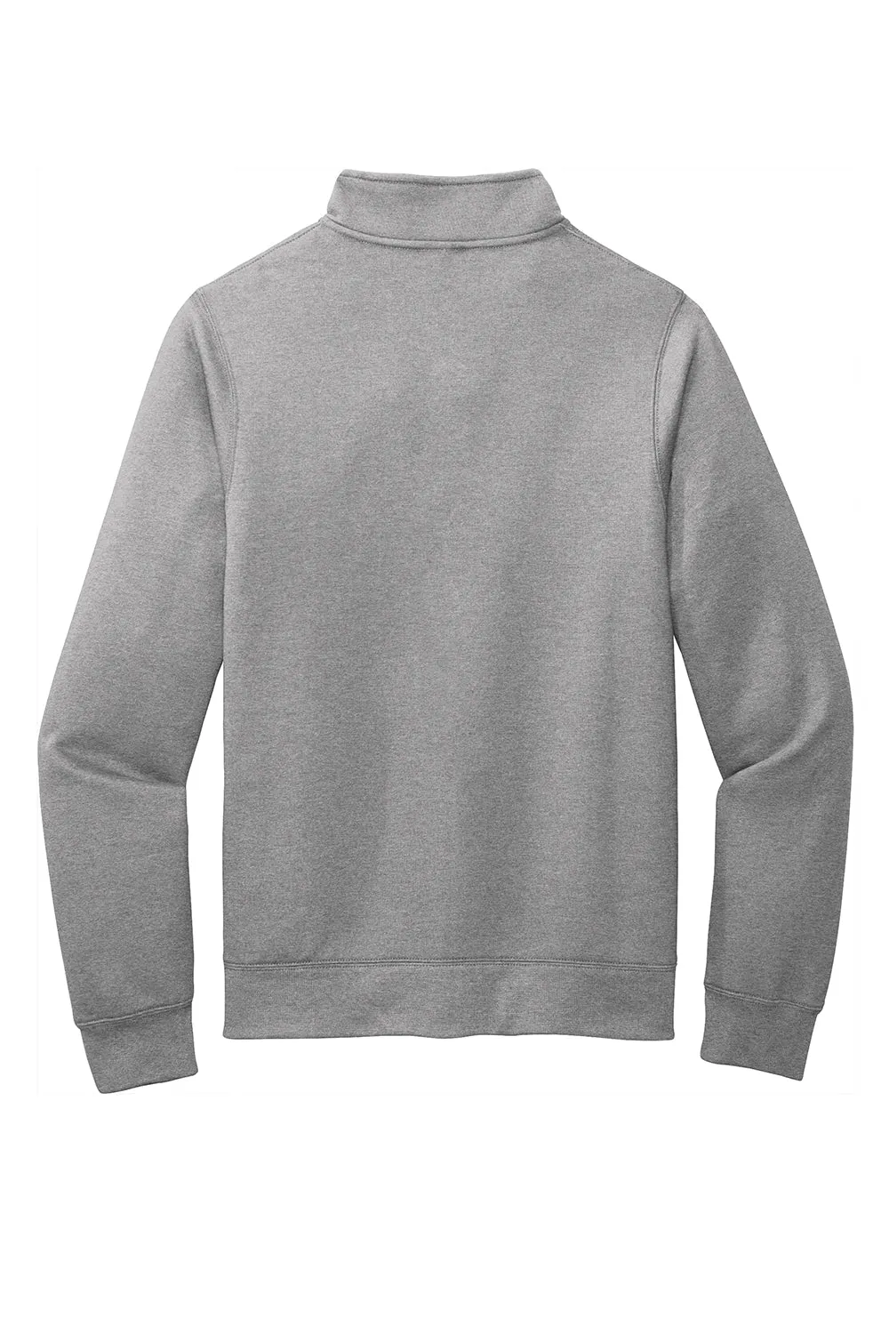 Port & Company Herren Core Fleece Full-Zip Sweatshirt mit Taschen - Heather Grey