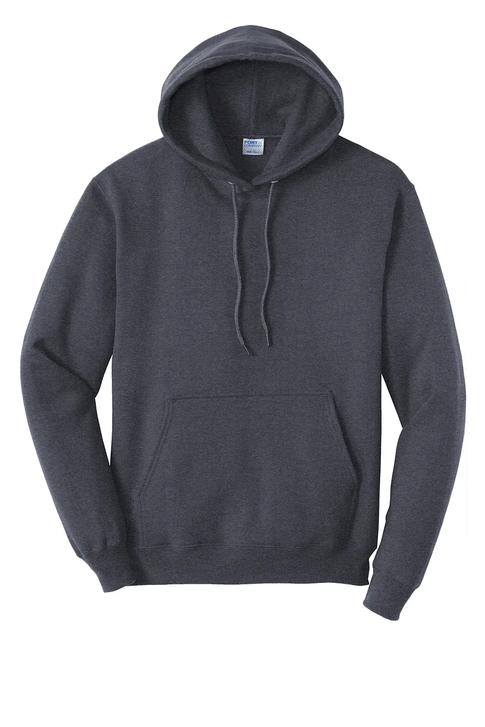 Port & Company Herren Core Pill Resistant Fleece Kapuzenpullover Hoodie mit Beuteltasche - Heather Navy Blau