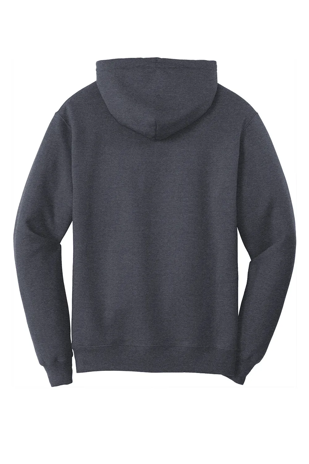 Port & Company Herren Core Pill Resistant Fleece Kapuzenpullover Hoodie mit Beuteltasche - Heather Navy Blau