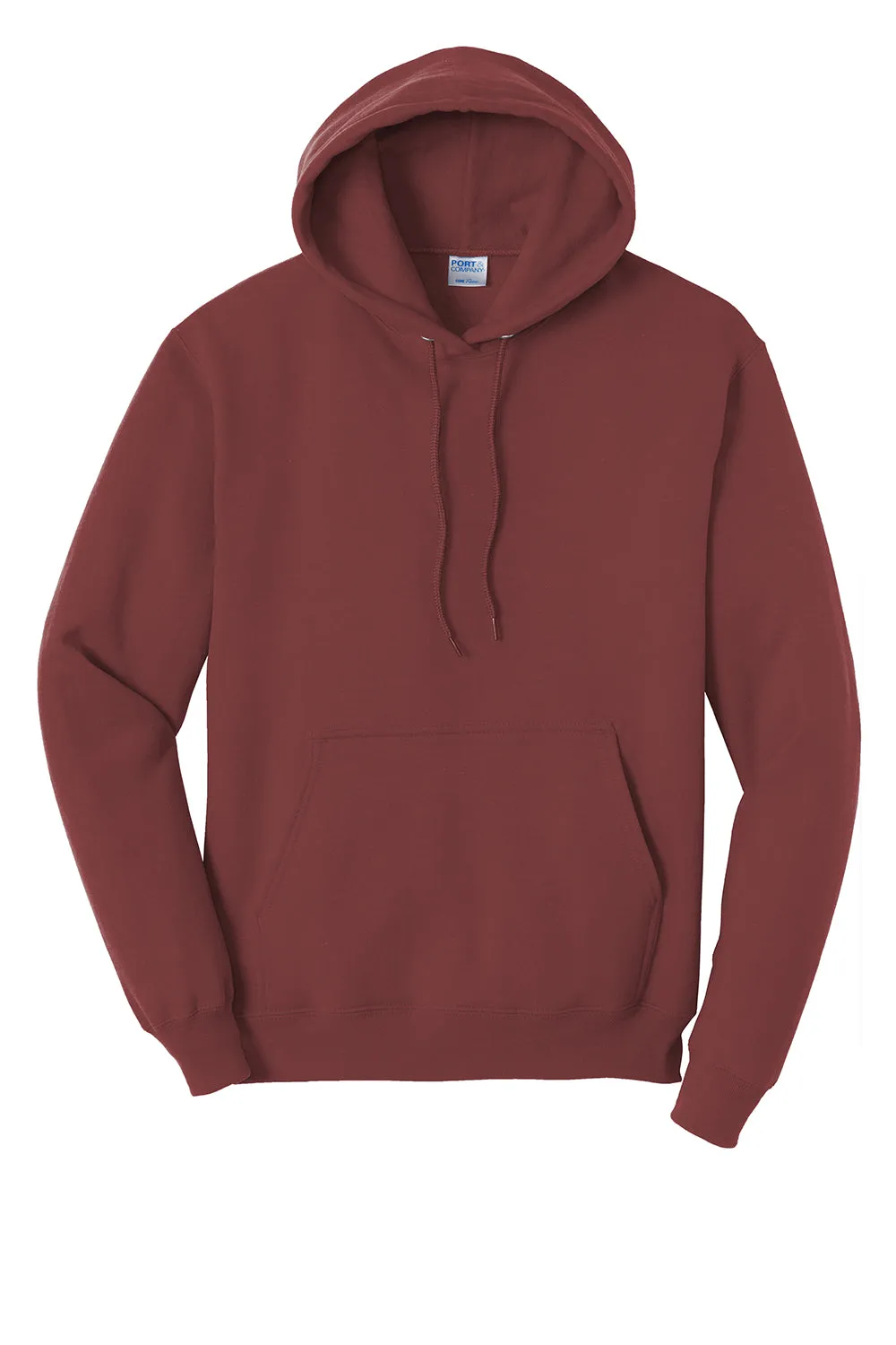 Port & Company Herren Core Pill Resistant Fleece Kapuzenpullover Hoodie mit Beuteltasche - Kastanienbraun