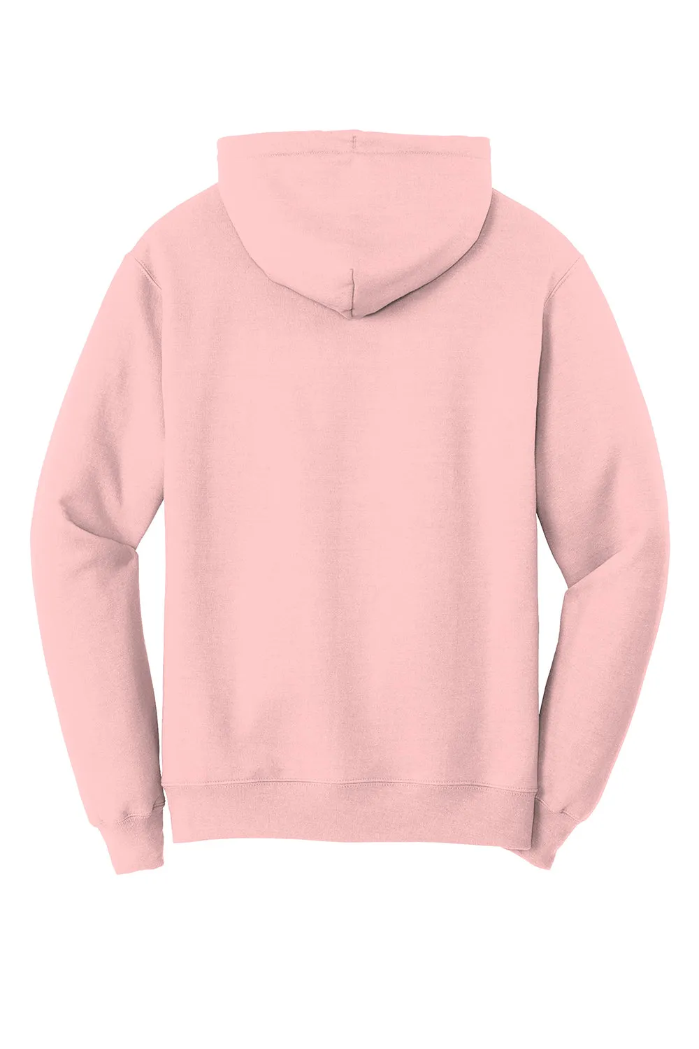 Port & Company Herren Core Pill Resistant Fleece Kapuzenpullover Hoodie mit Beuteltasche - Blasses Blassrosa