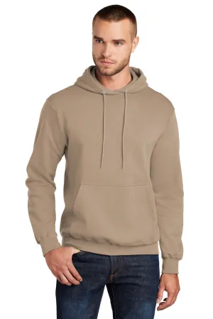 Port & Company Herren Core Pill Resistant Fleece Kapuzenpullover Hoodie mit Beuteltasche - Sandbraun