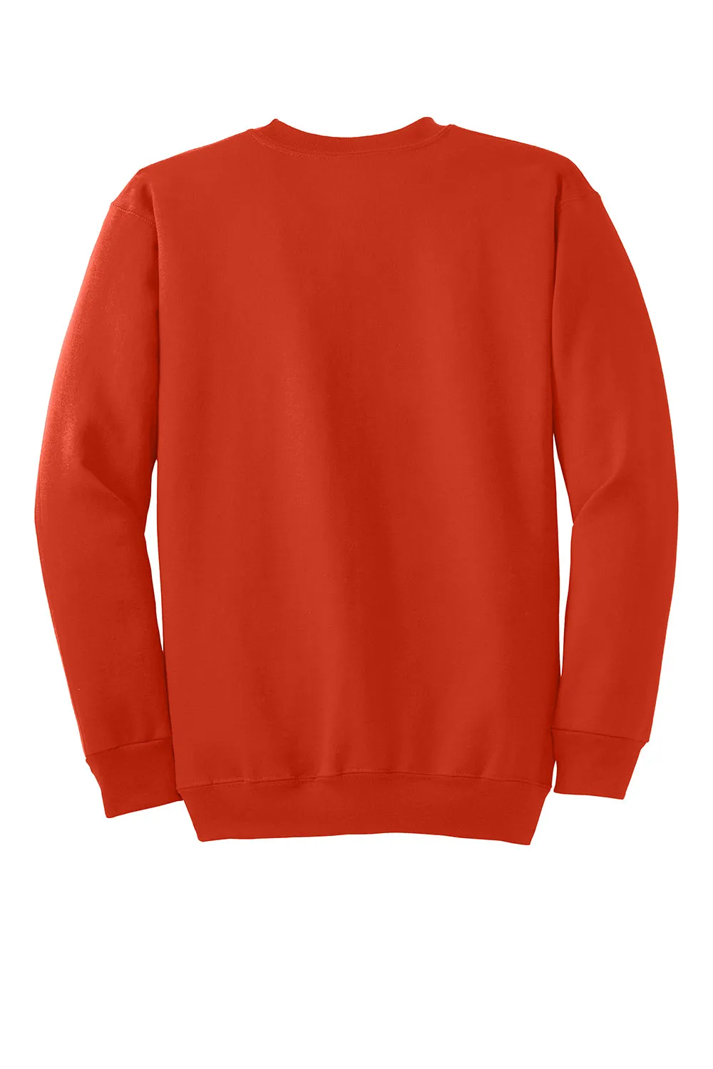 Port & Company Herren Essential Pilling-resistente Fleece Pullover mit Rundhalsausschnitt - Orange