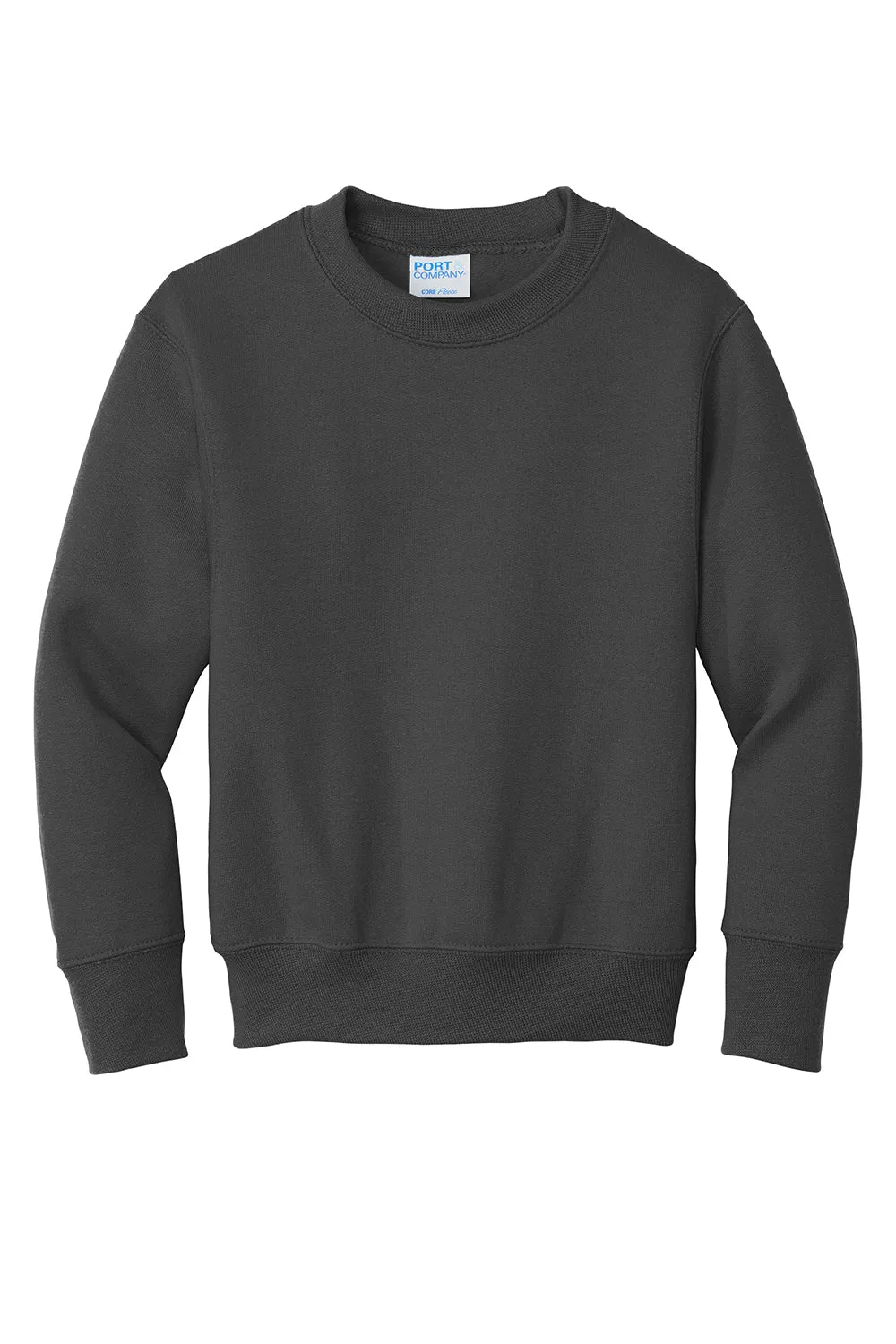 Port & Company Jugend Basic Pill Resistant Fleece Crewneck Sweatshirt - Anthrazitgrau