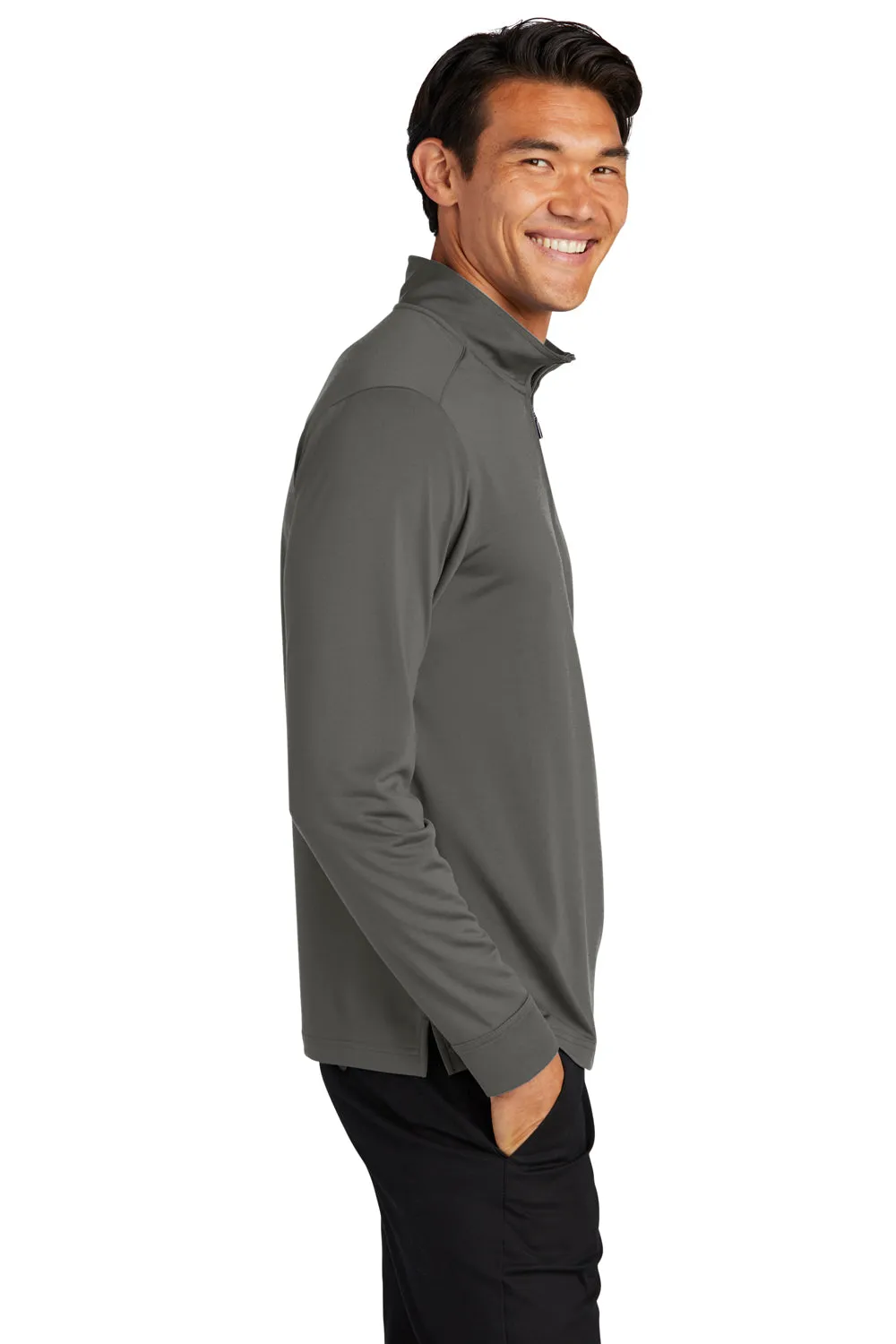 Port Authority Herren C-Free Performance Feuchtigkeitstransportierendes 1/4-Zip Sweatshirt - Stahlgrau