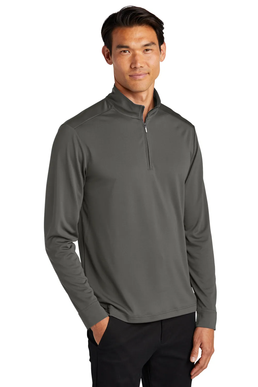 Port Authority Herren C-Free Performance Feuchtigkeitstransportierendes 1/4-Zip Sweatshirt - Stahlgrau