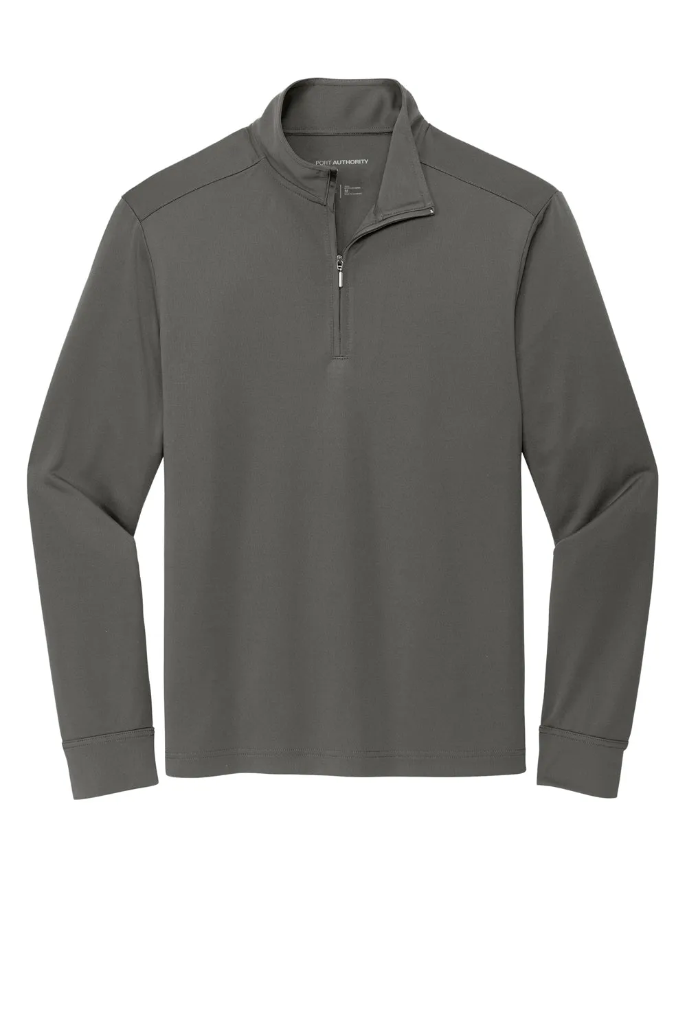 Port Authority Herren C-Free Performance Feuchtigkeitstransportierendes 1/4-Zip Sweatshirt - Stahlgrau