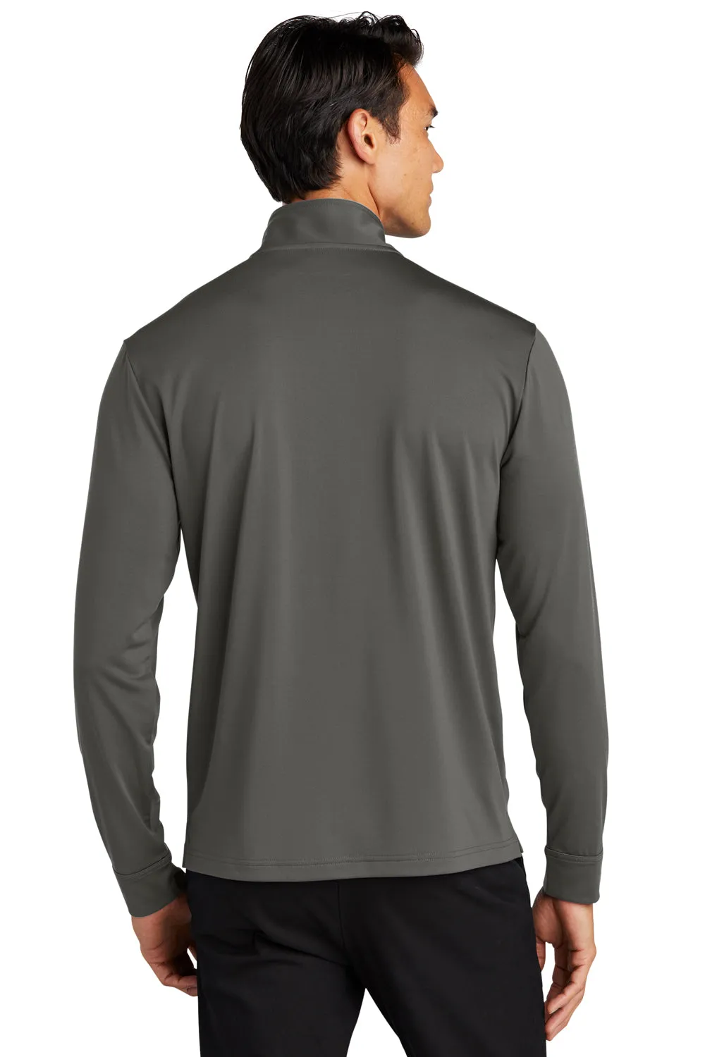 Port Authority Herren C-Free Performance Feuchtigkeitstransportierendes 1/4-Zip Sweatshirt - Stahlgrau