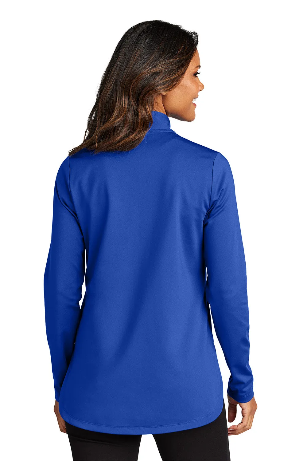 Port Authority Damen C-FREE Double Knit Feuchtigkeitstransportierendes 1/4-Zip Sweatshirt - Echt Royalblau