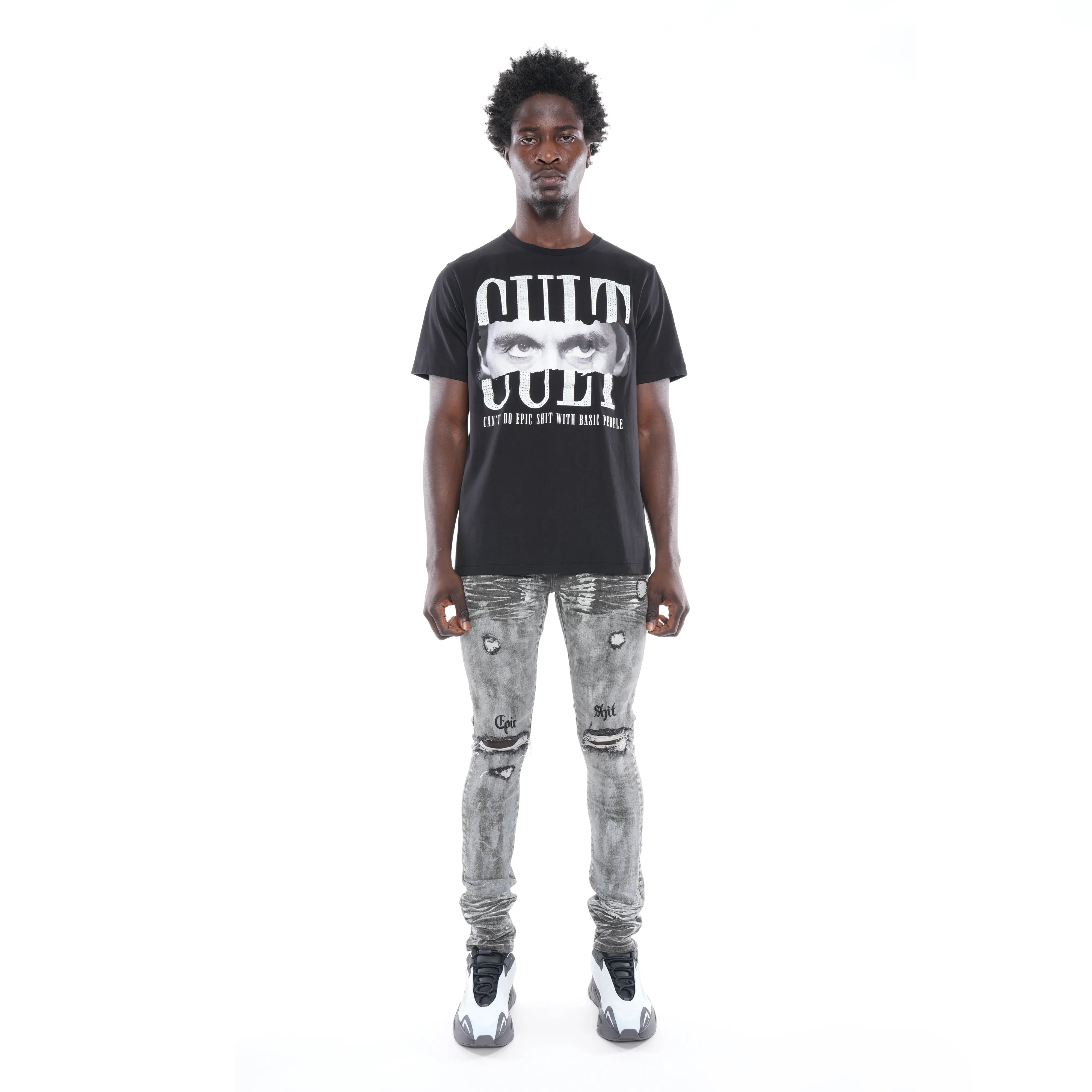 Punk Super Skinny Gürtel mit Stretch