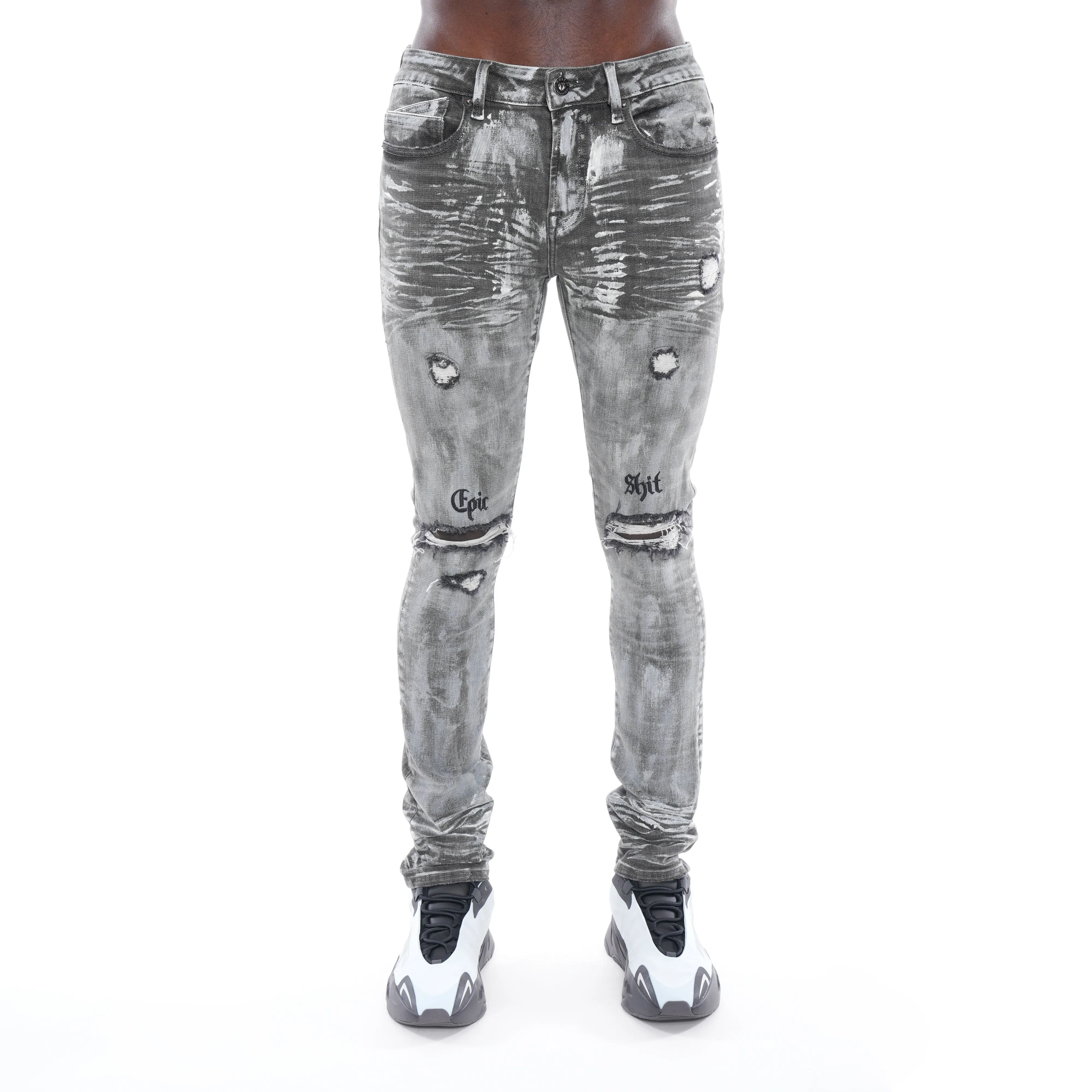 Punk Super Skinny Gürtel mit Stretch