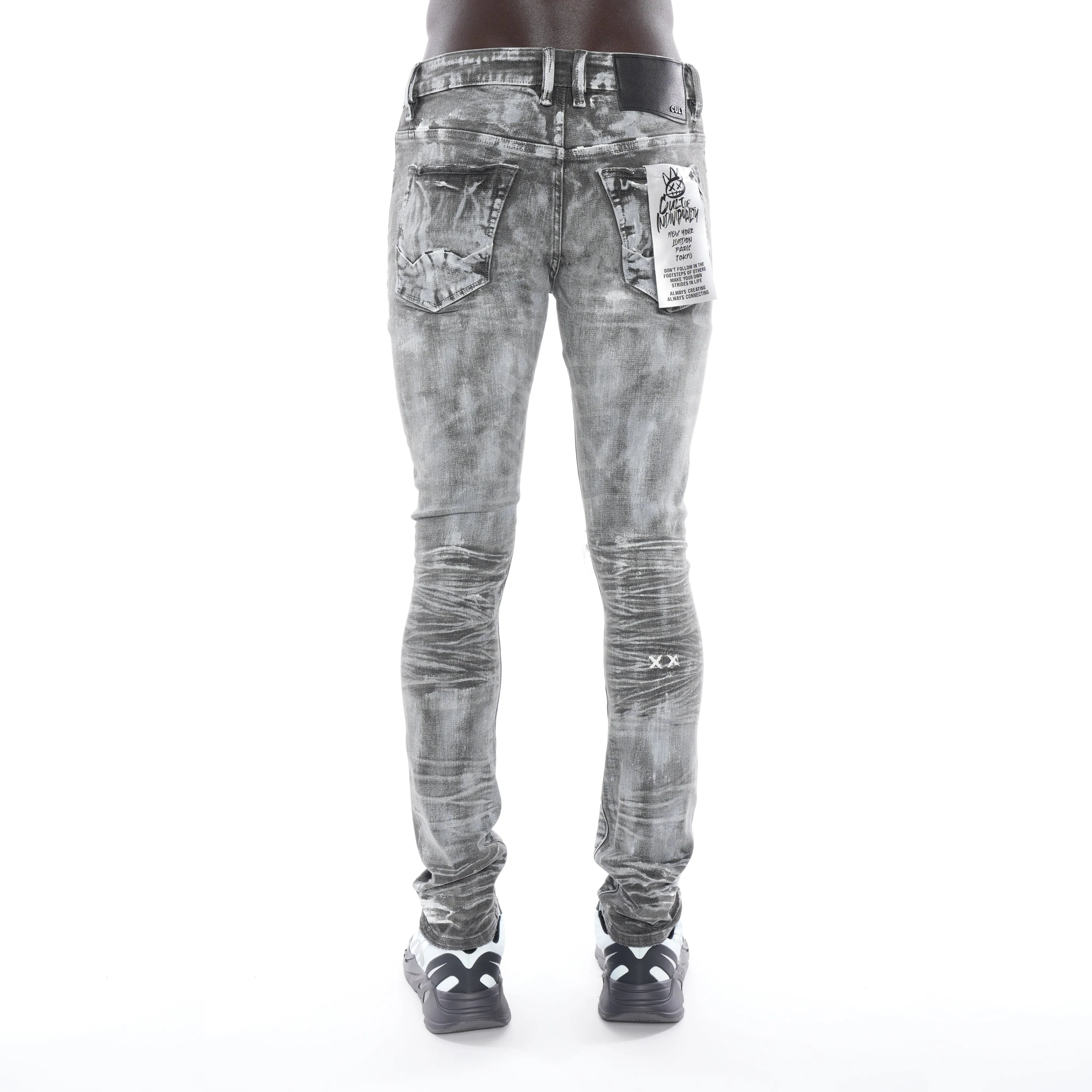 Punk Super Skinny Gürtel mit Stretch