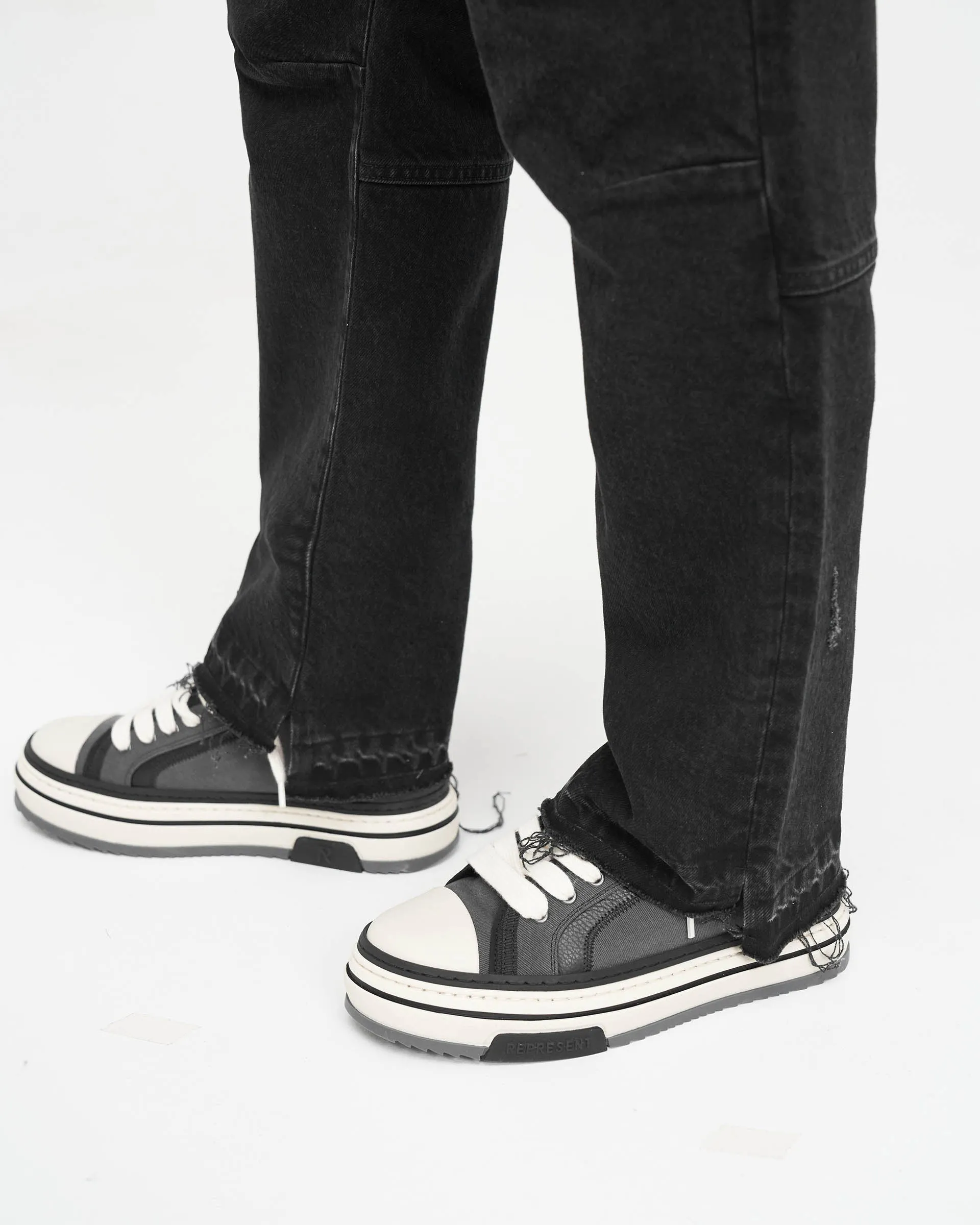 R2 Stufenbund Jeans - Anthrazit