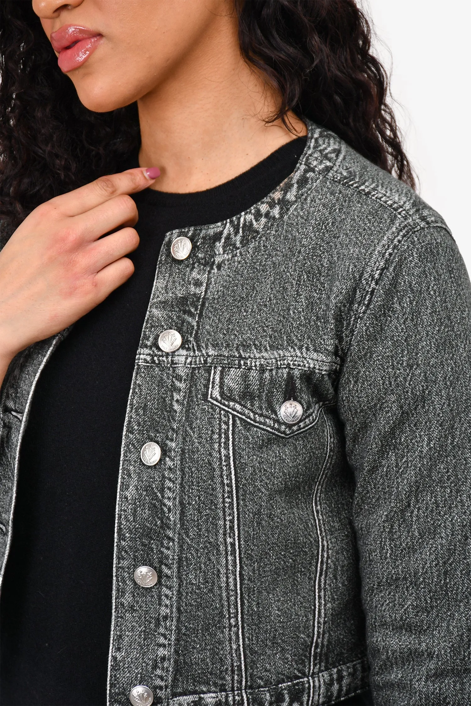 Rag & Bone Grau Wasch-Denim 'Miramar Cora' Jacke Größe XXS