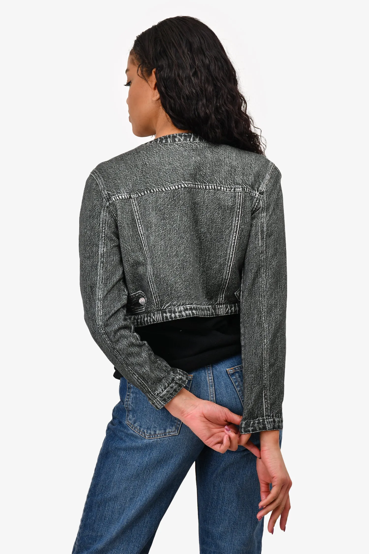 Rag & Bone Grau Wasch-Denim 'Miramar Cora' Jacke Größe XXS