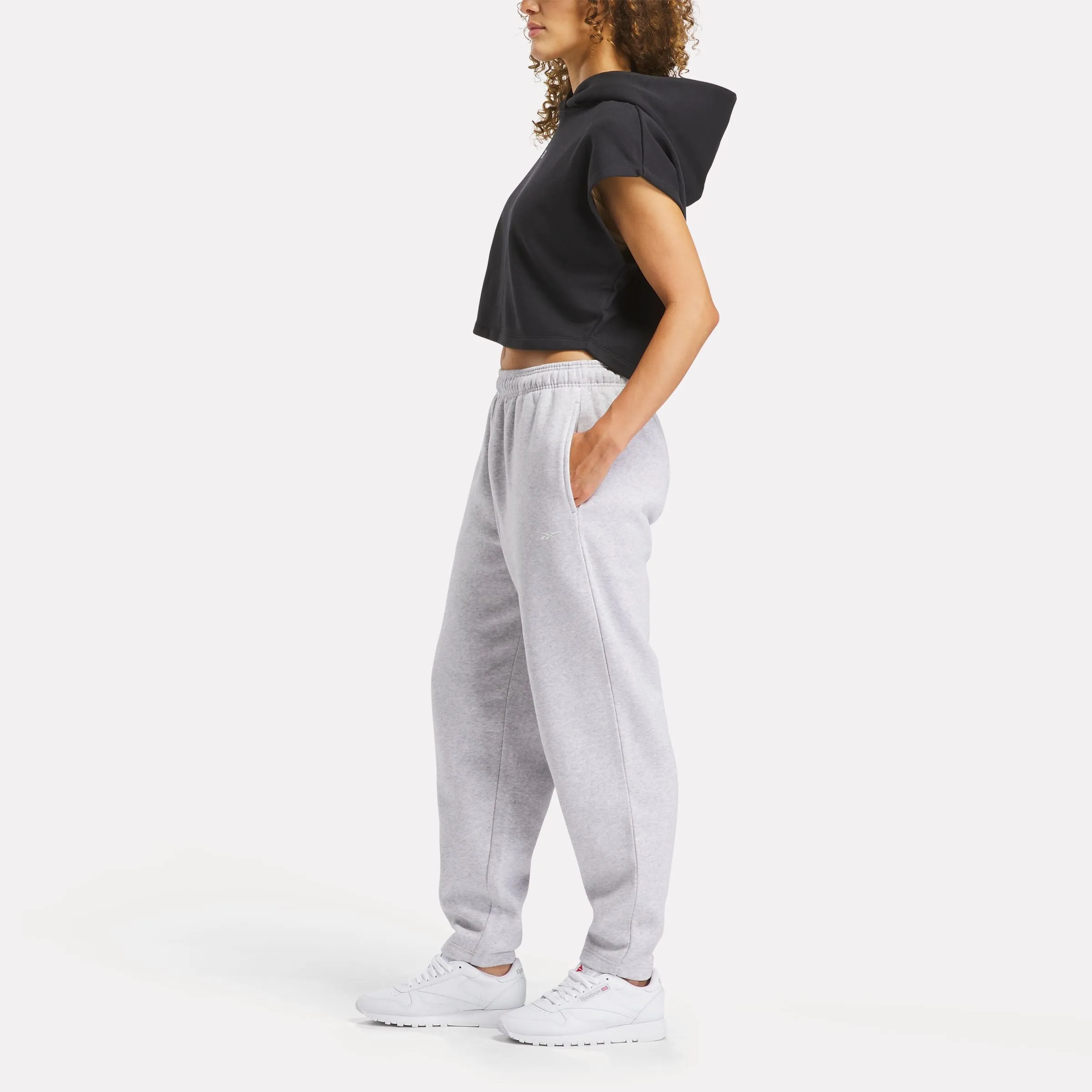 Reebok Basketball Freizeit-Crop-Hoodie