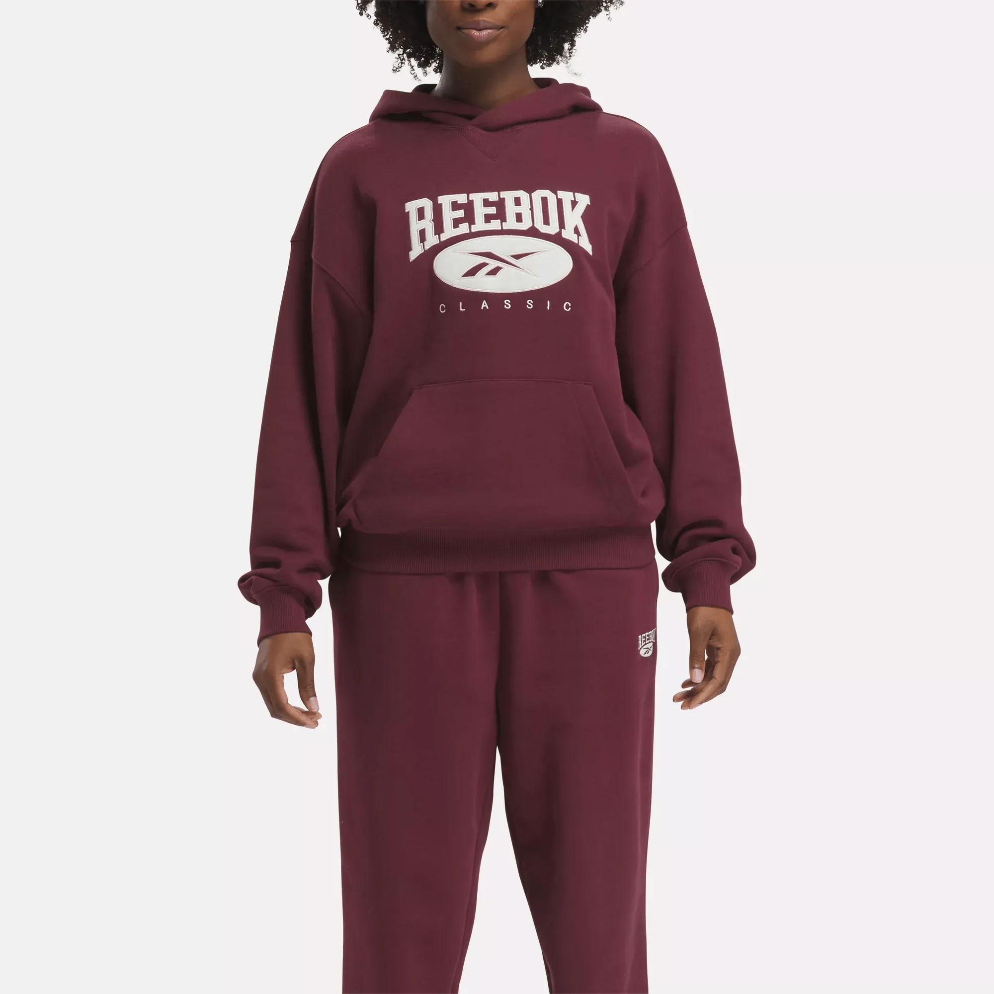 Reebok Bekleidung Damen Classics Archive Essentials French-Terry-Hoodie mit großem Logo
