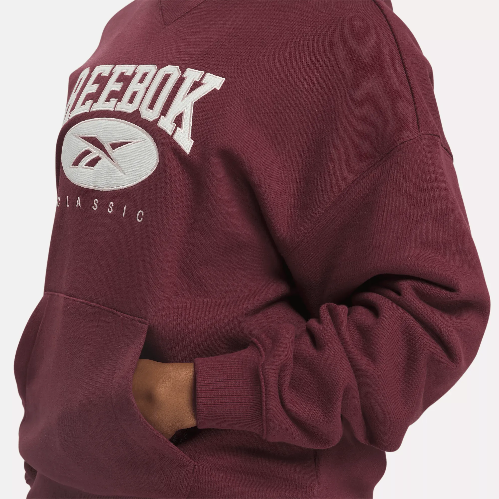 Reebok Bekleidung Damen Classics Archive Essentials French-Terry-Hoodie mit großem Logo