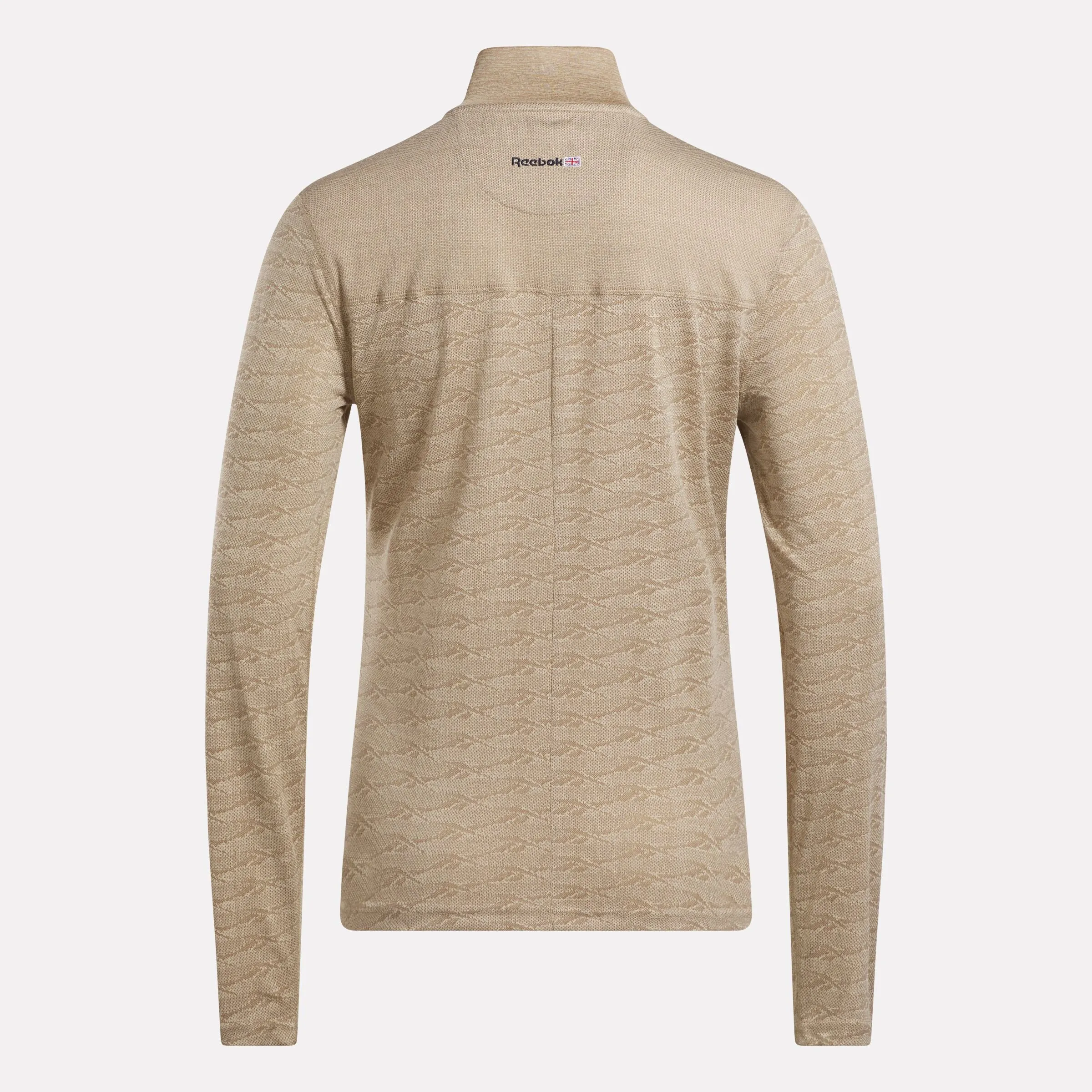Reebok Bekleidung Damen Langarm Engineered Vector Jacquard 1/4-Zip Golf Pullover Top