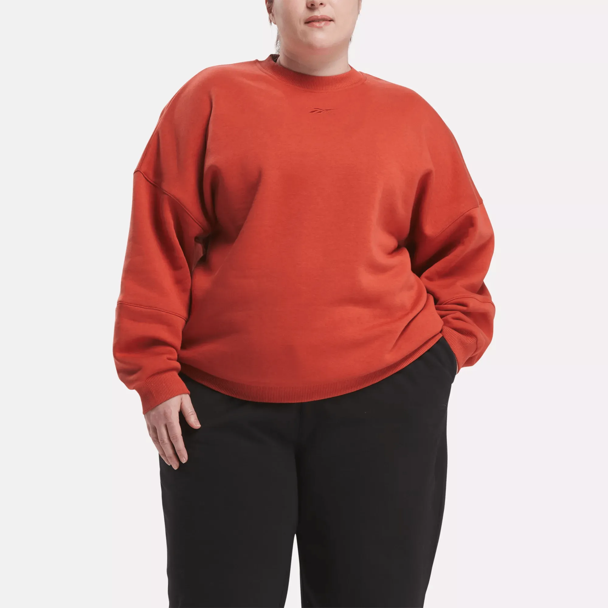 Reebok Bekleidung Damen Lux Übergroßes Crew (Plus Size)