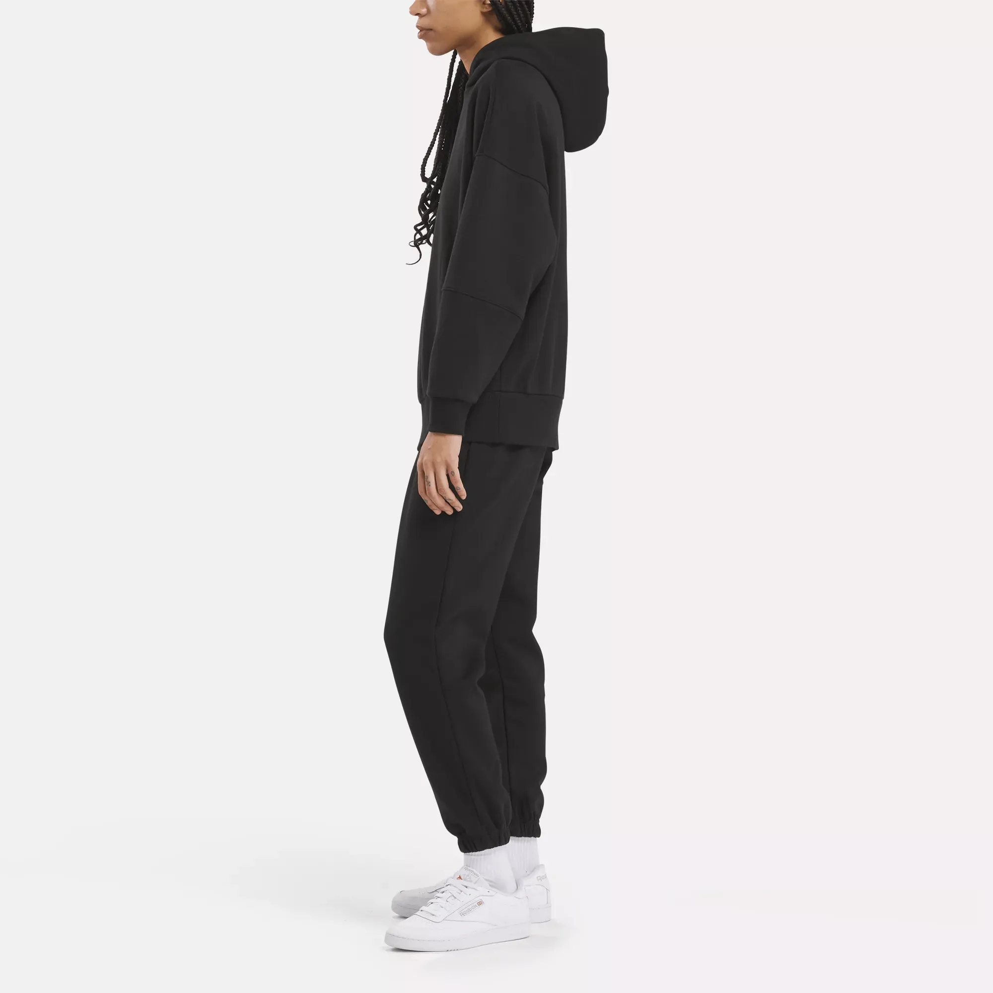 Reebok Damenbekleidung Lux Übergroße Kapuzenjacke