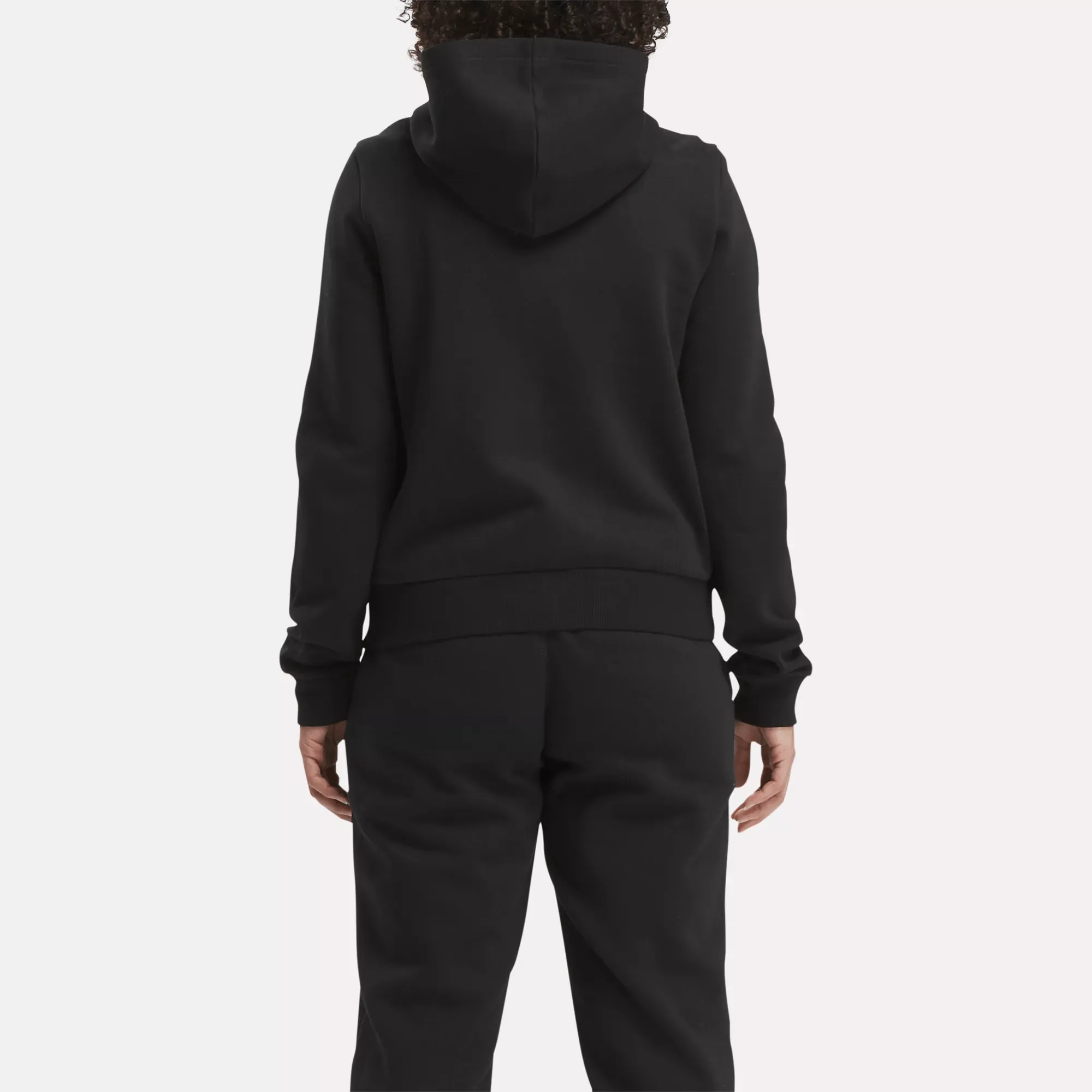 Reebok Bekleidung Damen Reebok Identity Fleece Full-Zip Kapuzenpullover mit kleinem Logo