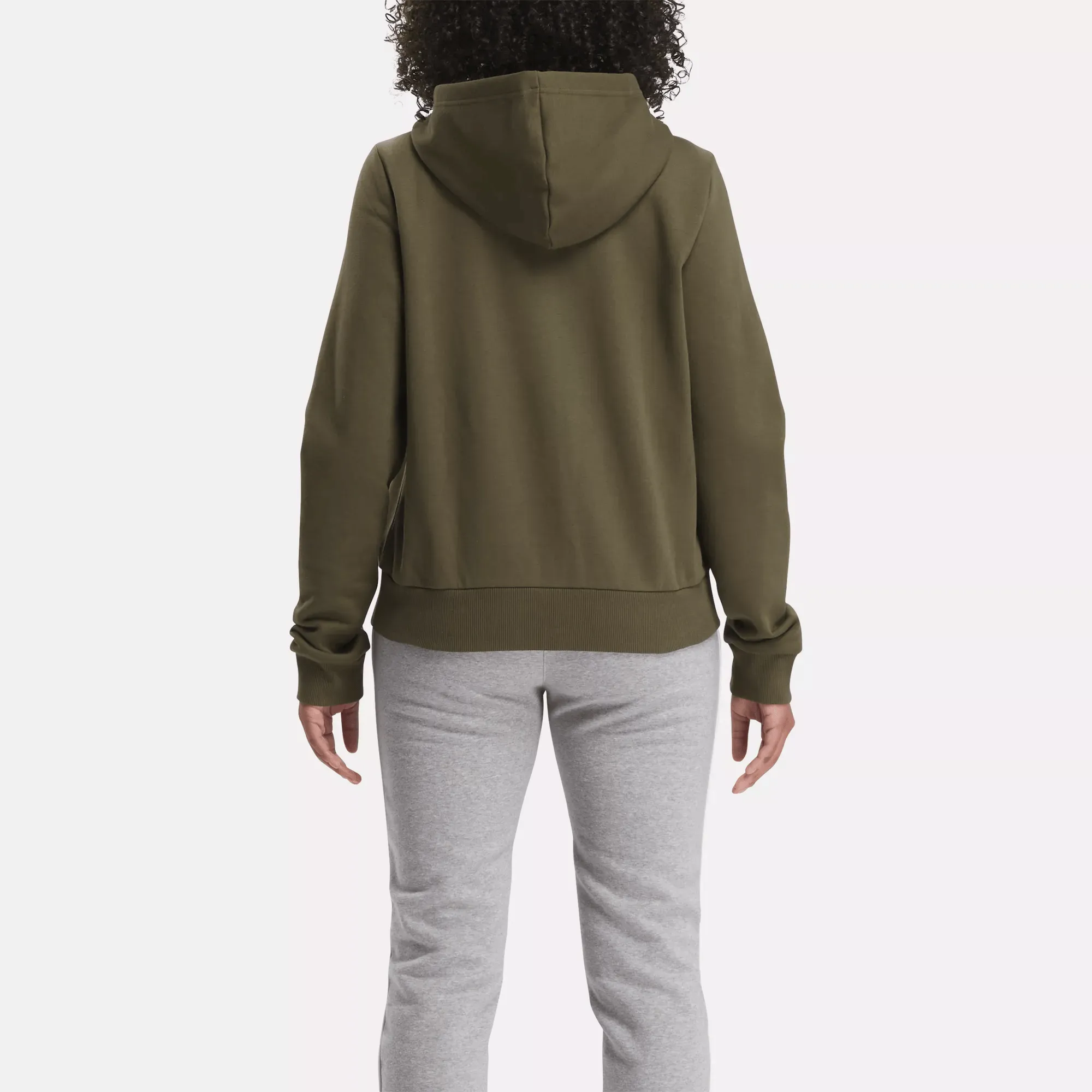 Reebok Bekleidung Damen Reebok Identity Fleece-Pullover mit kleinem Logo und Vollreißverschluss