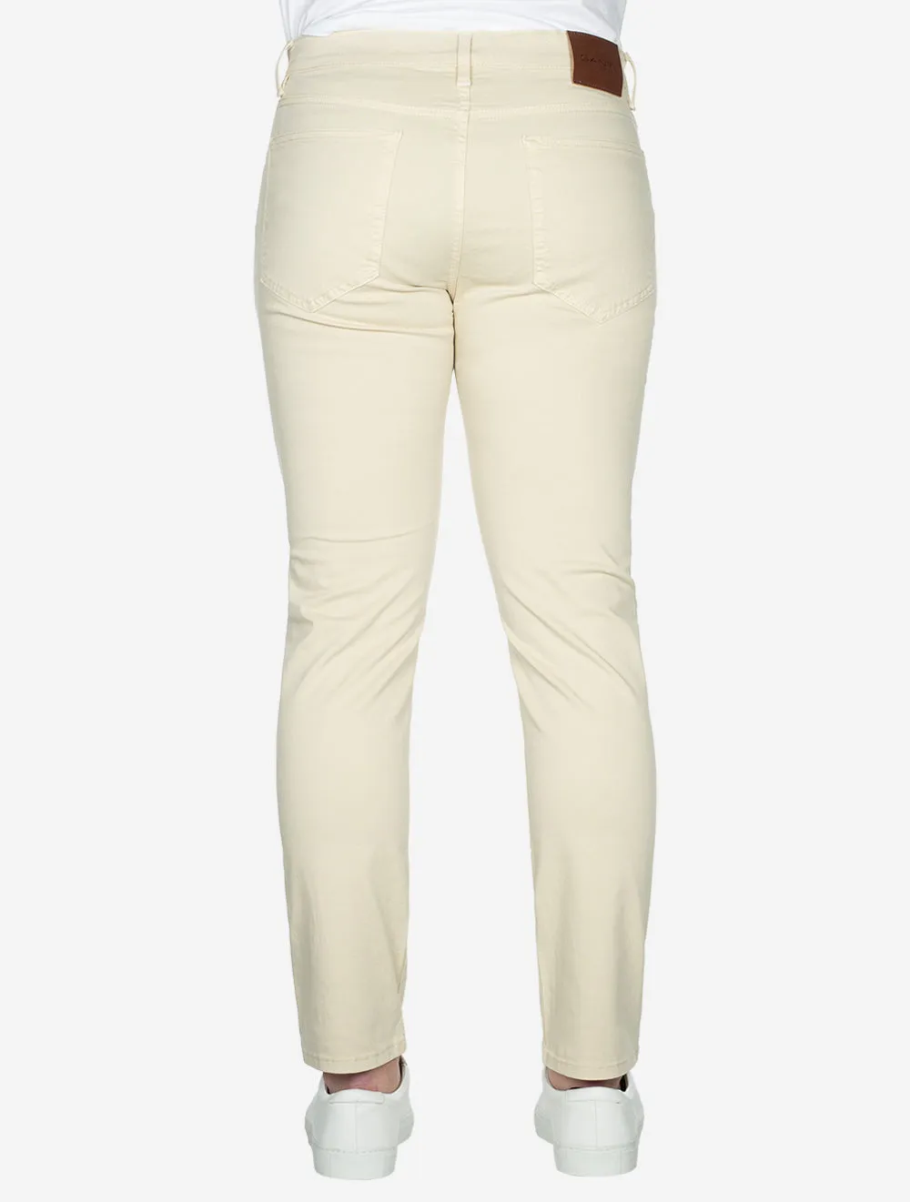 Reguläre Desert Jeans Seidenmatt Beige