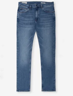 Regular Fit Jeans Mittelblau Vintage-Look