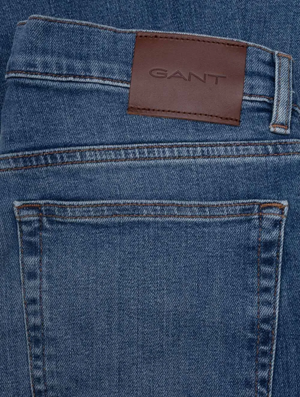 Regular Fit Jeans Mittelblau Vintage-Look