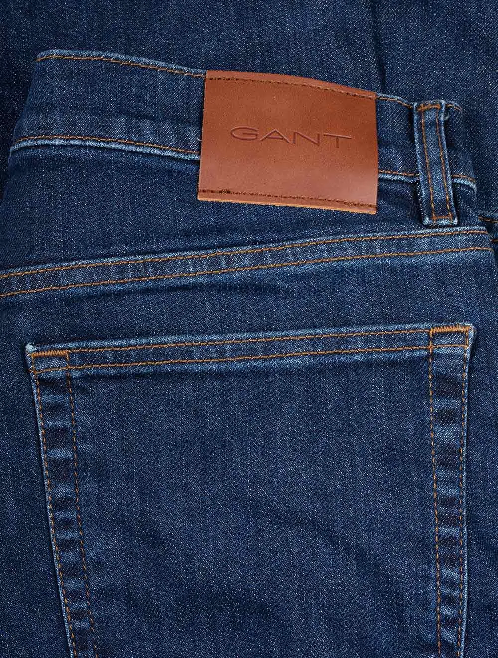Klassische Jeans Dunkelblau Gebrauchtlook